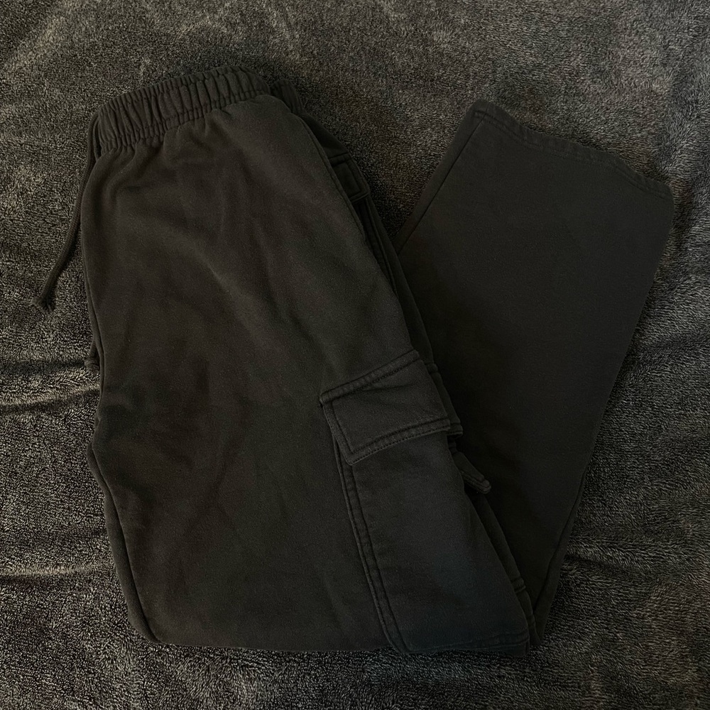 GARAGE ash grey cargo sweatpants SIZE Small